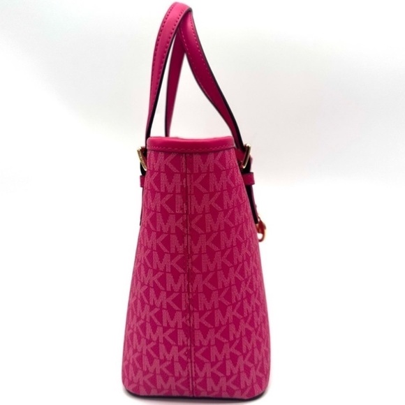 Michael Kors Jet Set Travel Extra-Small Top Zip Tote Bag Electric Pink (NWT) - Picture 4 of 10